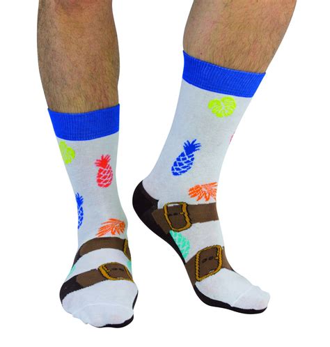 mens novelty sandal socks